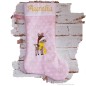 Preview: Nikolausstiefel Rentier Stofffarbe pink Name rosa